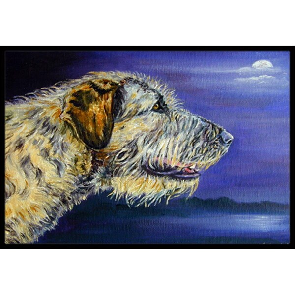 Carolines Treasures Irish Wolfhound Looking Indoor and Outdoor Mat- 24 x 36 in. 7352JMAT - main